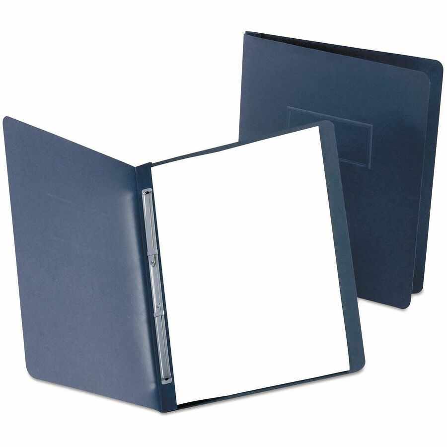 TOPS Presslock Letter Report Cover - 8 1/2" x 11" - 500 Sheets Capacity - 2 x Prong Fastener - 3" for Folder - Black - Flexible, Embossed - 0% Fiber Recycled - 25 / Box
