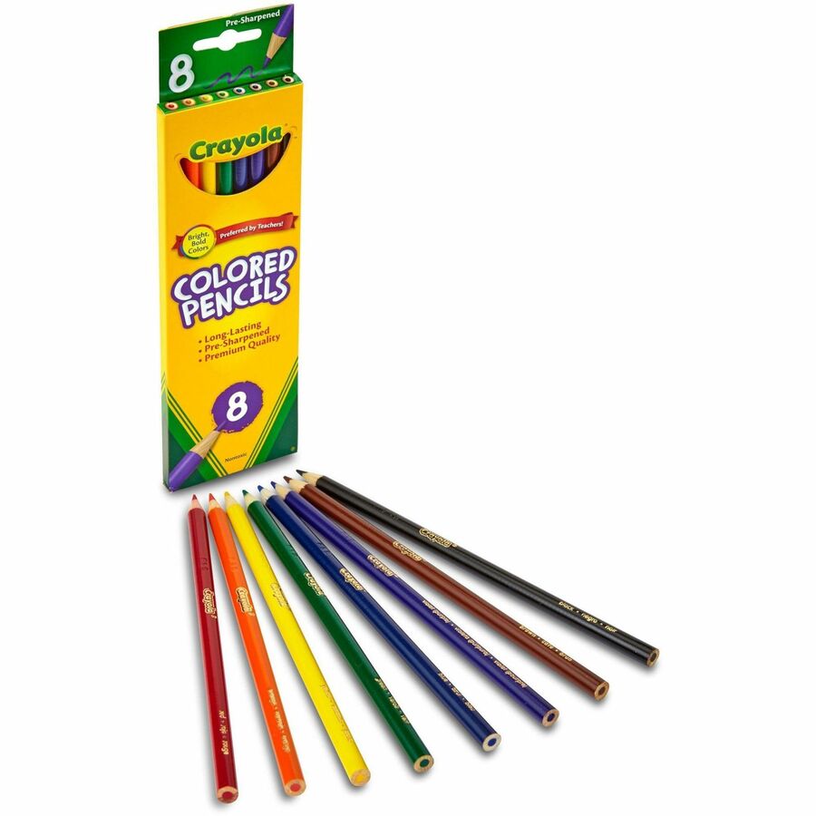 Crayola Presharpened Colored Pencils - 3.3 mm Assorted Lead - Wood Barrel - 1 Set