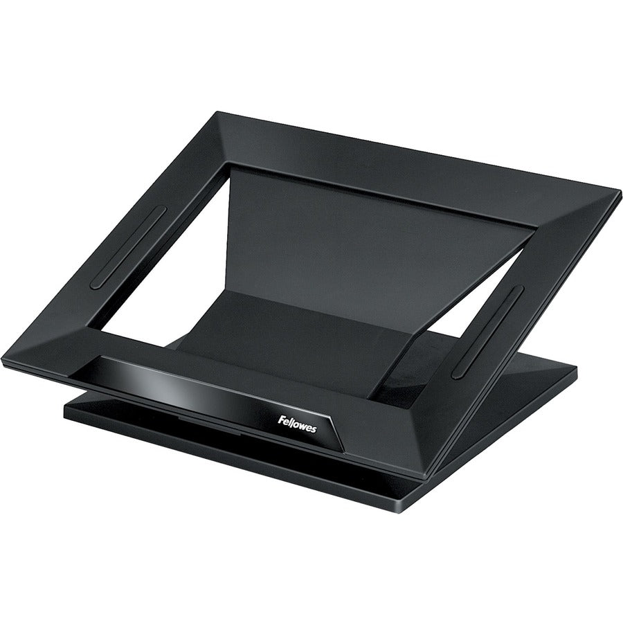 Fellowes Designer Suites Laptop Riser - Up to 17" Screen Support - 25 lb Load Capacity - 4" Height x 13.19" Width x 11.19" Depth - Black