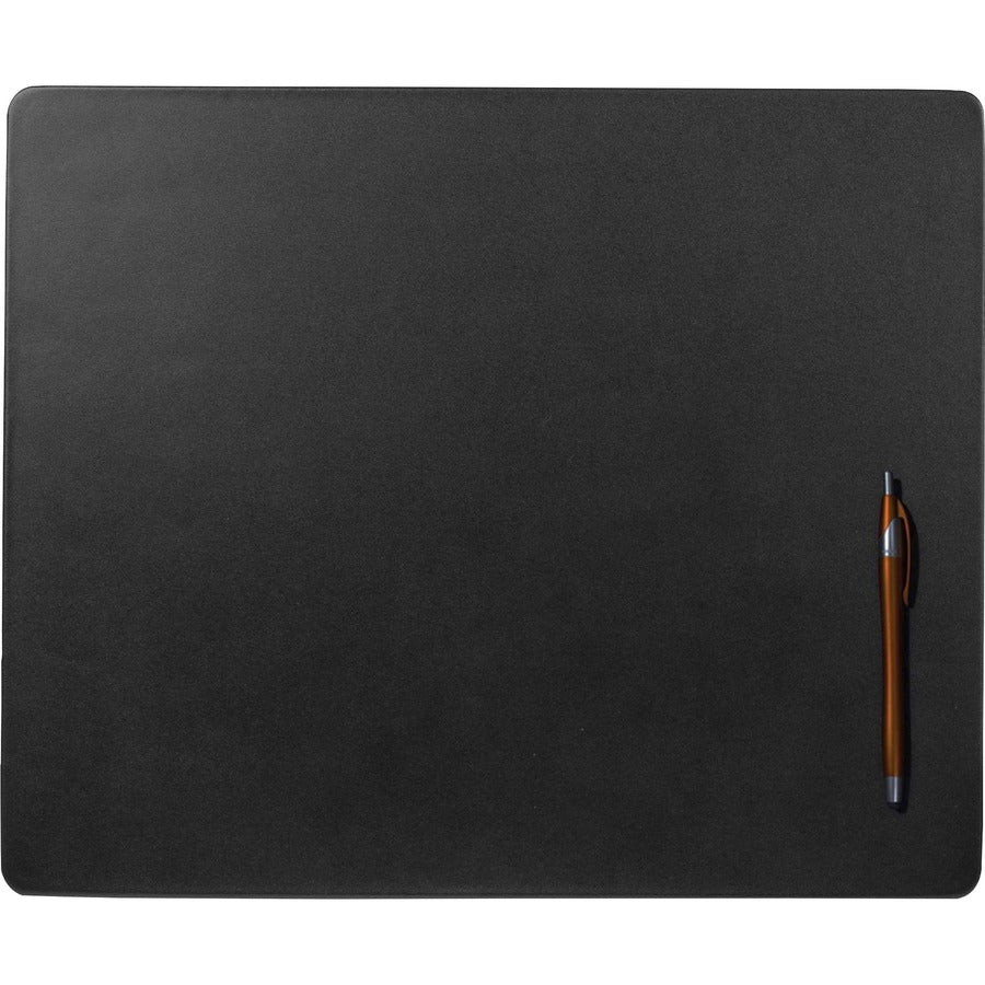Dacasso Conference Pad - Rectangular - 17" Width x 14" Depth - Felt Backing - Leather - Black