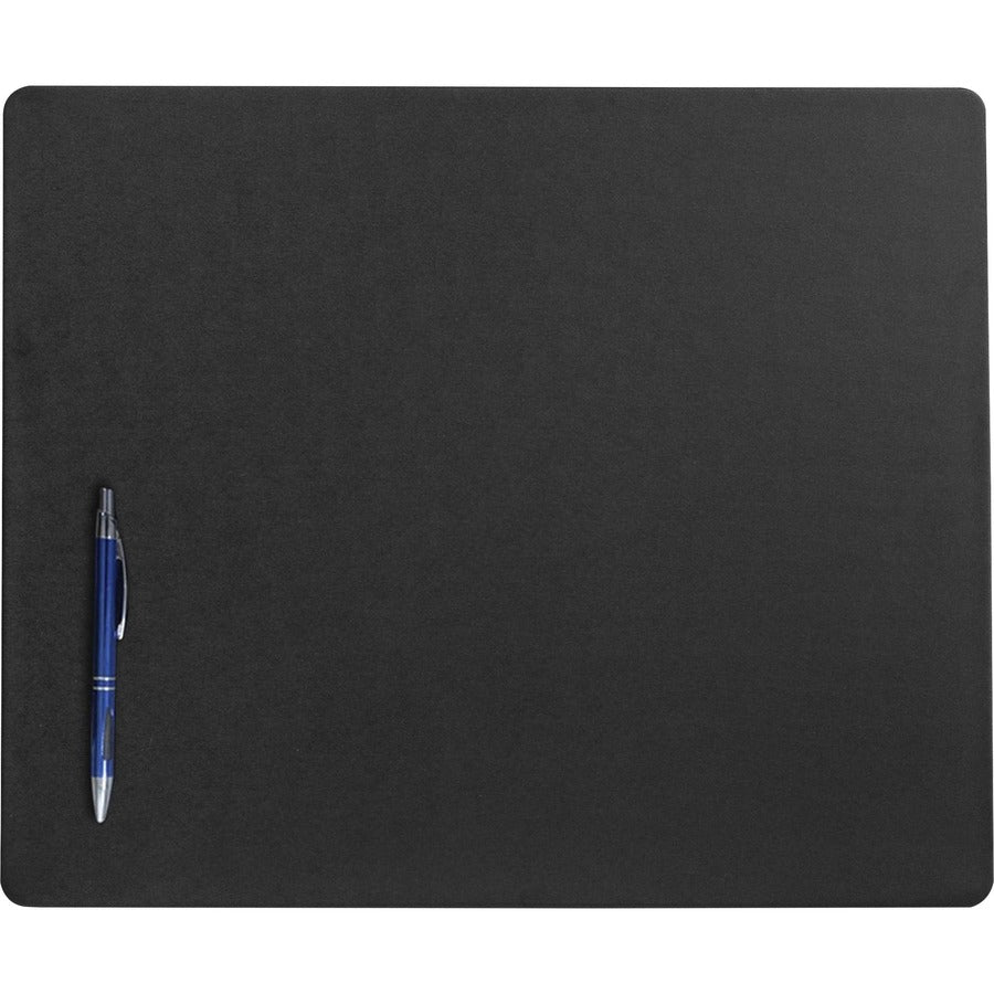 Dacasso Leatherette Conference Pad - Rectangular - 17" Width x 14" Depth - Felt Backing - Leather - Black