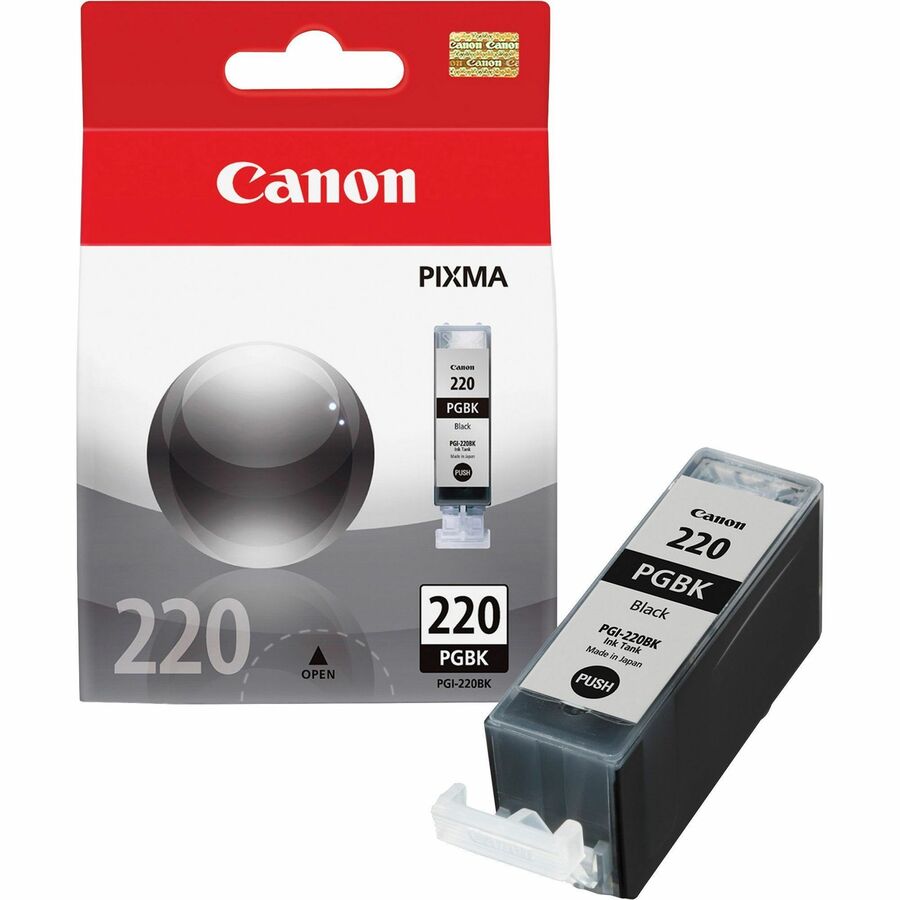 Canon PGI-220 Original Inkjet Ink Cartridge - Black - 1 Each - 350 Pages