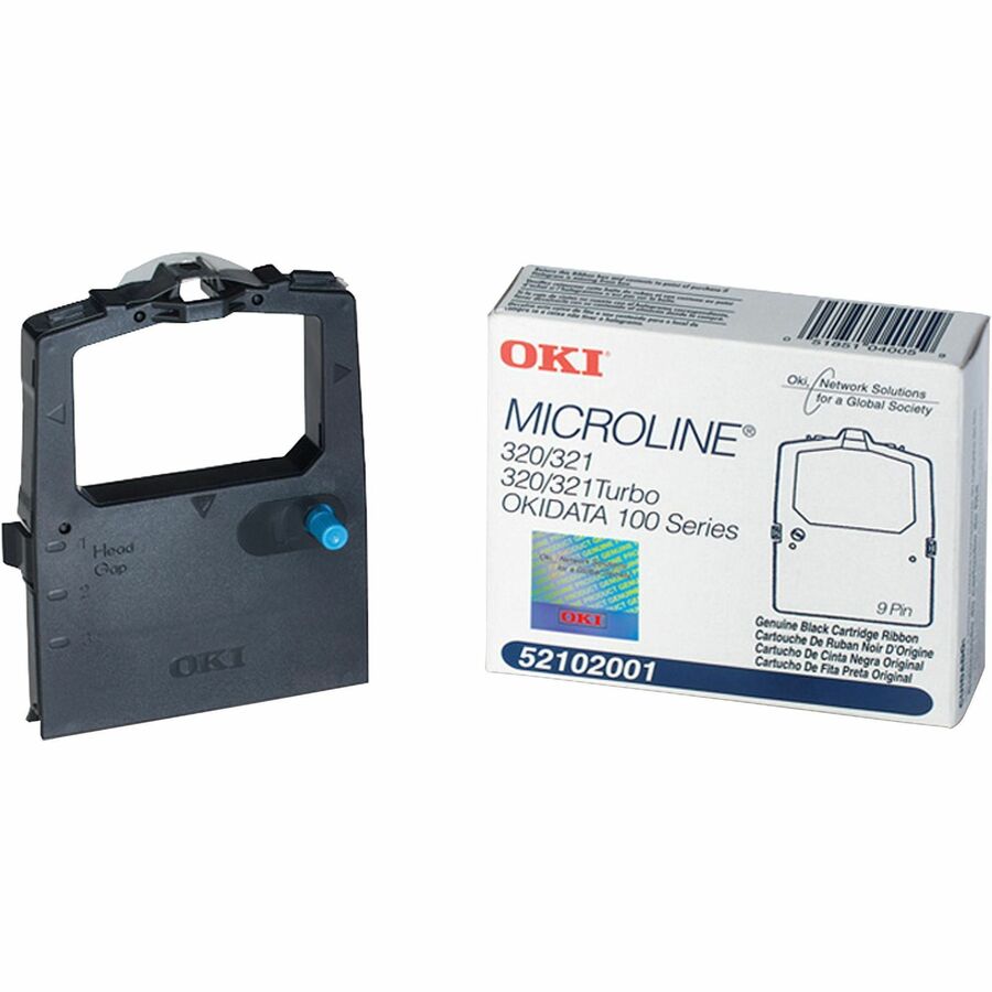 Oki Dot Matrix Ribbon Cartridge - Black - 1 Each - 3 Million Characters