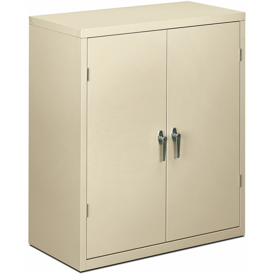 HON Brigade HSC1842 Storage Cabinet - 36" Width x 18.1" Depth x 41.8" Height - 2 x Shelf(ves) - Hinged Door(s) - 251.33 lb Load Capacity - Adjustable Shelf, Rugged, Reinforced, Welded, Locking Mechanism, Leveling Glide, Heavy Duty, Durable, Tamper Resi...