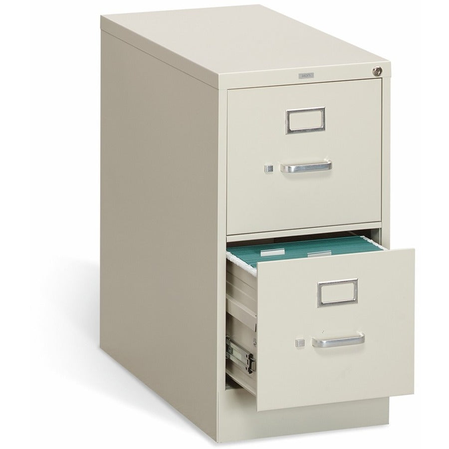HON 310 H312 File Cabinet - 29" Height x 15" Width x 26.5" Depth - Total Drawer(s): 2 - Finish: Putty - Lockable, Durable, Label Holder - For File, Office, File Folder, Desk - 1 Each