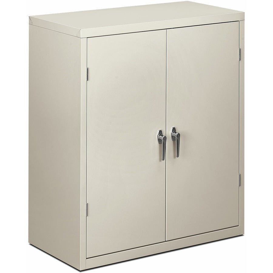 HON Brigade HSC1842 Storage Cabinet - 36" Width x 18.1" Depth x 41.8" Height - 2 x Shelf(ves) - Hinged Door(s) - 251.33 lb Load Capacity - Adjustable Shelf, Rugged, Reinforced, Welded, Locking Mechanism, Leveling Glide, Heavy Duty, Durable, Tamper Resi...