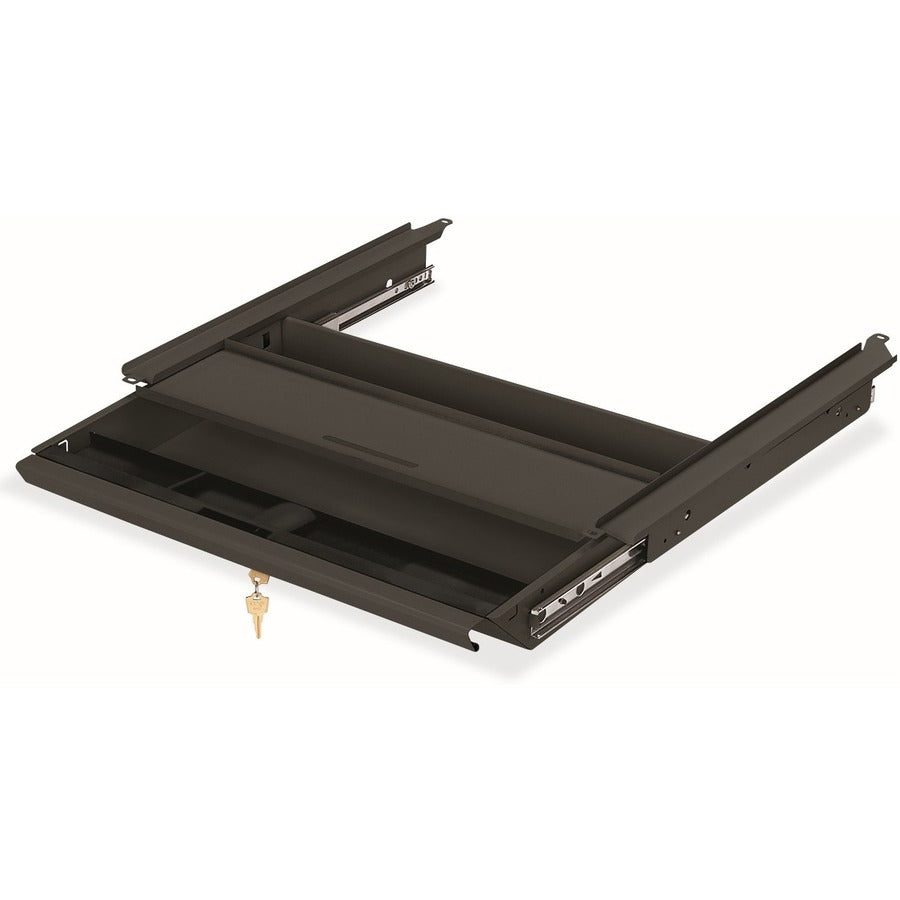 HON HD2 Drawer - 3" Height x 19" Width x 14.8" Depth - Finish: Charcoal - Removable Lock, Pencil Tray - 1 Each