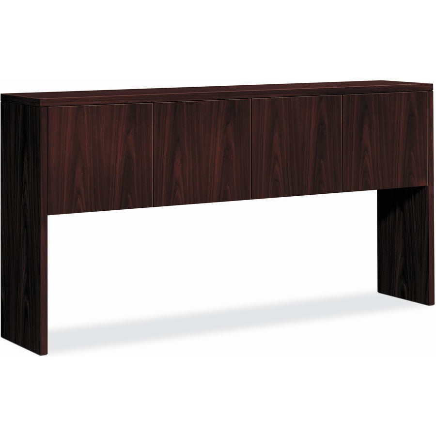 HON 10500 H10534 Hutch - 37.1" Height x 72" Width x 14.6" Depth - Flat Edge - Finish: Mahogany - 1 Each