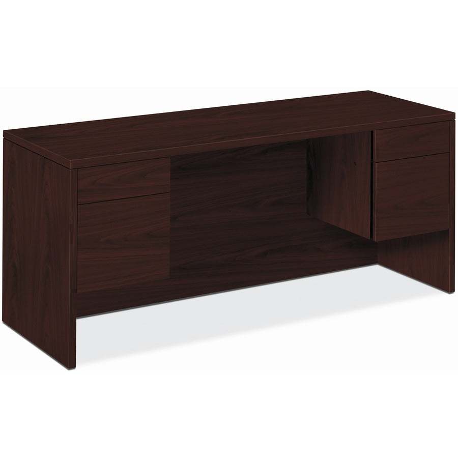 HON 10500 H10565 Credenza - 29.5" Height x 60" Width x 24" Depth - Total Drawer(s): 4 - Flat Edge - Finish: Mahogany - Glide - For File Storage - 1 Each