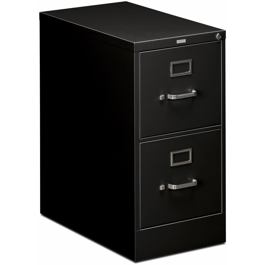 HON 510 H512 Vertical Column - 29" Height x 15" Width x 25" Depth - Total Drawer(s): 2 - Finish: Black - 1 Each