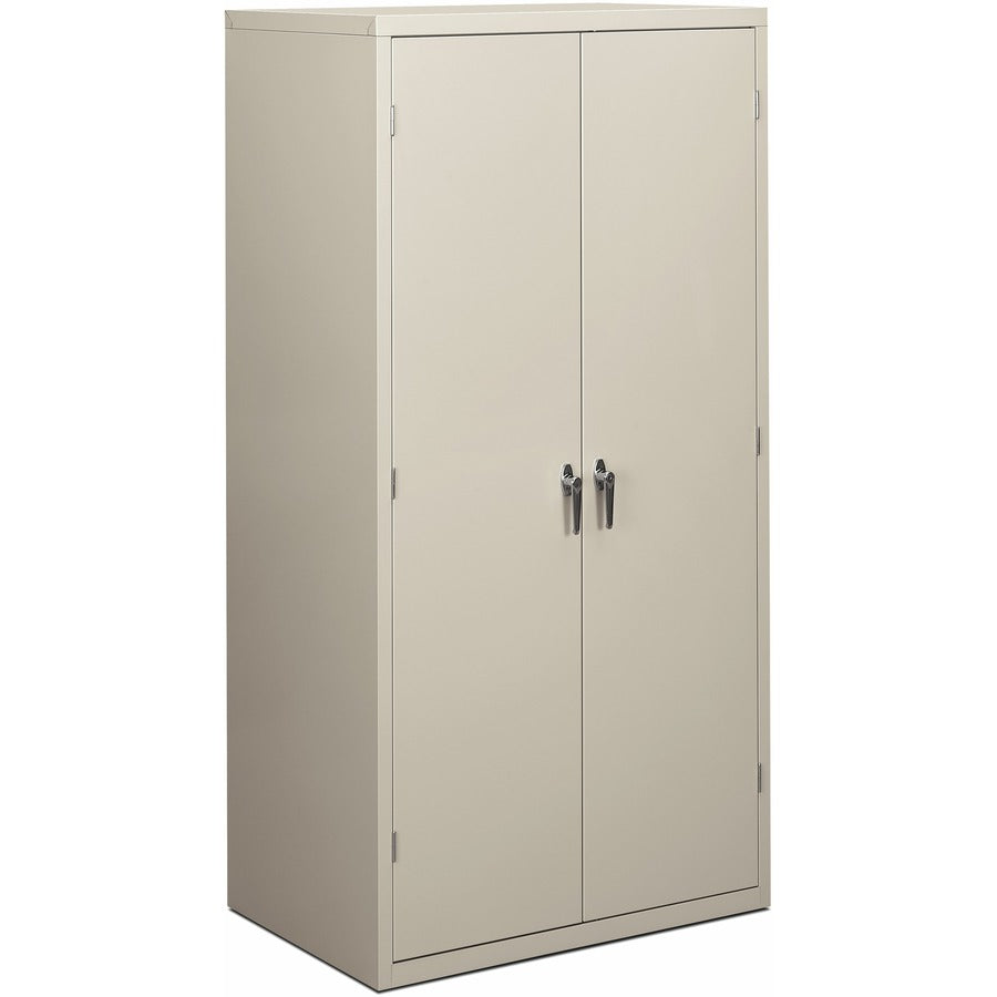 HON Brigade HSC2472 Storage Cabinet - 36" Width x 24.1" Depth x 72" Height - 5 x Shelf(ves) - Hinged Door(s) - 564.38 lb Load Capacity - Adjustable Shelf, Rugged, Reinforced, Welded, Locking Mechanism, Leveling Glide, Heavy Duty, Durable, Tamper Resist...