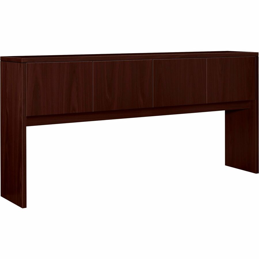 HON 10500 H105327 Hutch - 37.1" Height x 78" Width x 14.6" Depth - Flat Edge - Finish: Mahogany - Rugged, Scratch Resistant, Spill Resistant, Stain Resistant, Liquid Resistant, Durable - For Office, Credenza, Desk - 1 Each