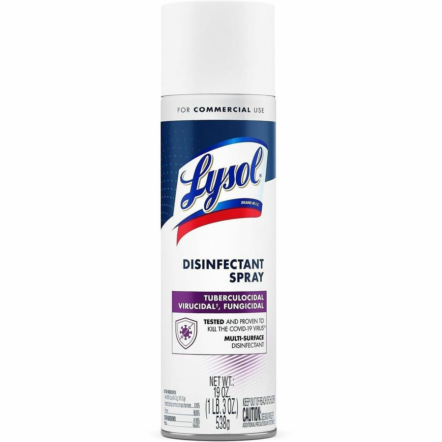 Lysol I.C. Disinfectant Spray - For Hard Surface, Nonporous Surface - 19 fl oz (0.6 quart) - Recommended For: Germs Remover - Anti-bacterial, Disinfectant - Clear - 1 Each
