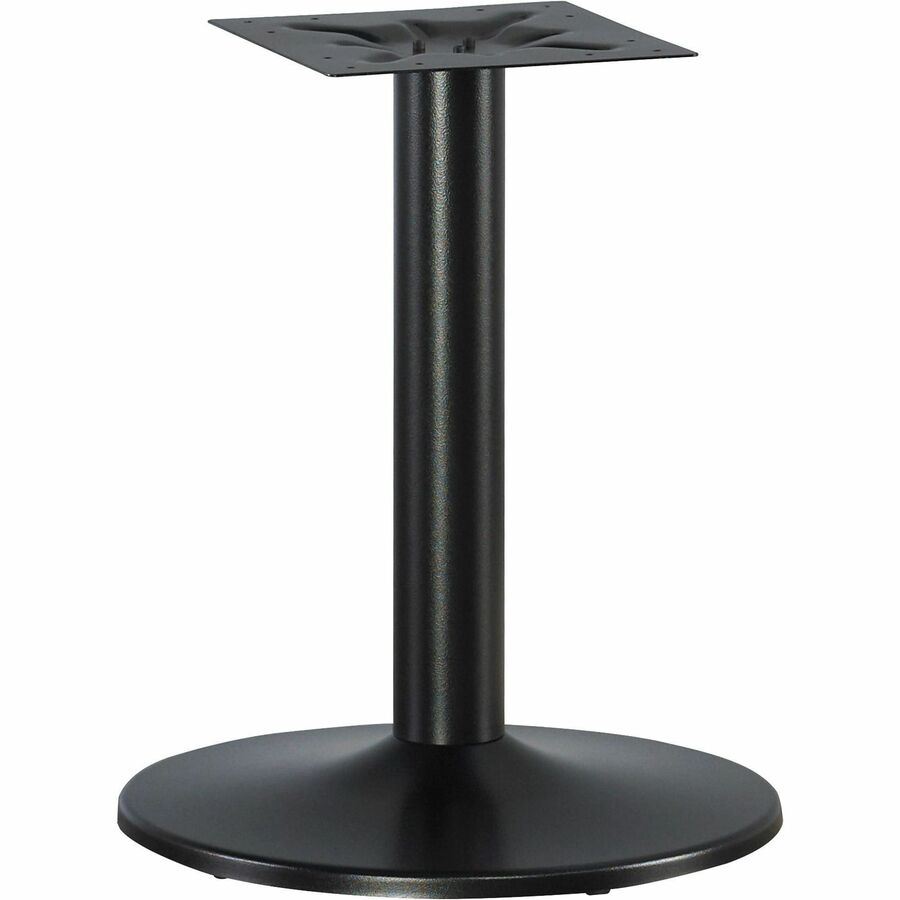 Lorell Essentials Round Conference Table Steel Base - Round Base - 28.50" Height x 23.63" Width x 23.63" Depth - Conferencing - Assembly Required - Black - Steel Base Material - 1 Each