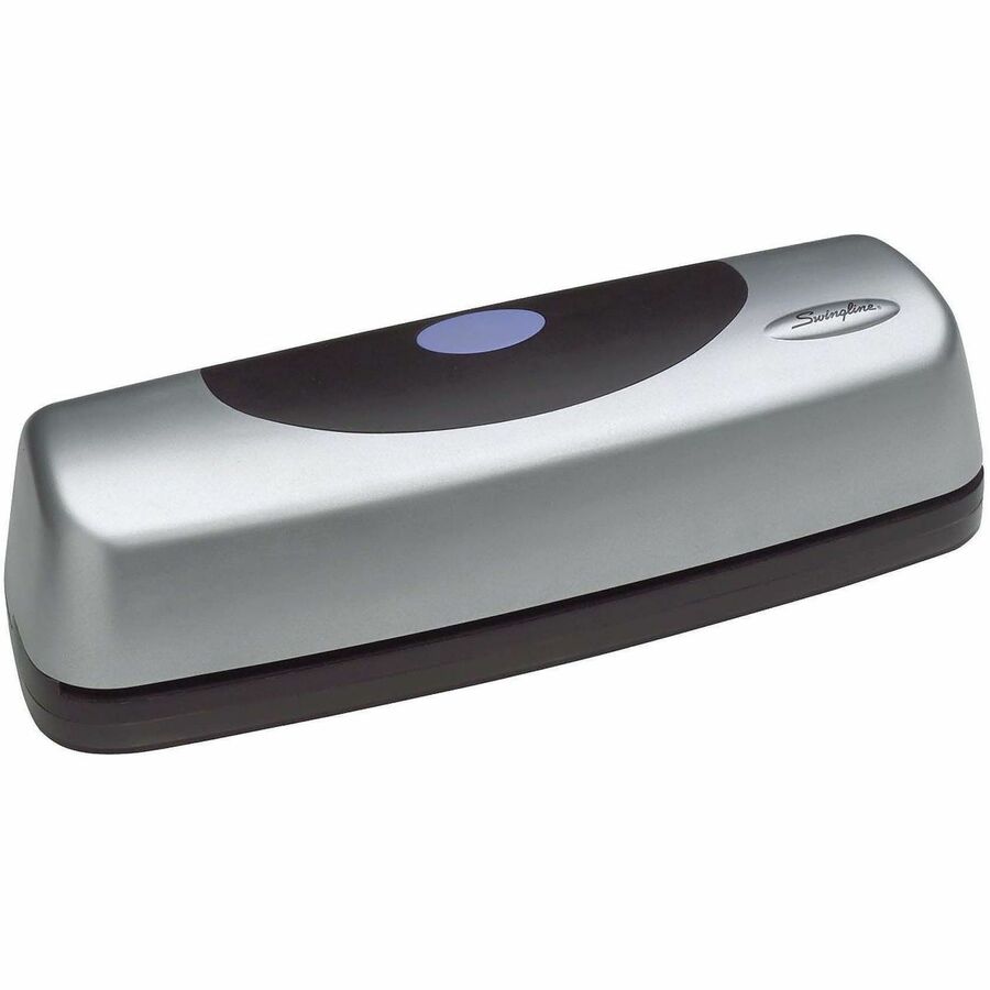 Swingline Electric Portable Desktop Punch - 3 Punch Head(s) - 15 Sheet - 9/32" Punch Size - 3" Width x 11.5" Depth x 3.9" Height - Silver