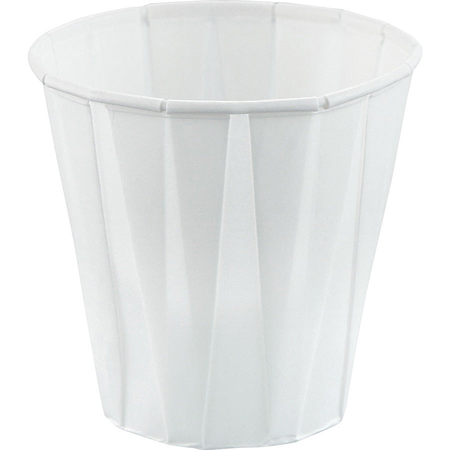 Solo 3.5 oz Treated Paper Souffle Portion Cups - 3.50 fl oz - White - Paper - Medicine - 100 / Pack