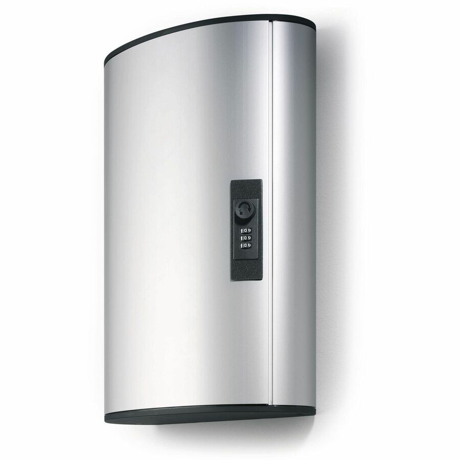 DURABLE Key Box Code Cabinet - 11.1" Width x 4.8" Depth x 15.7" Height - Security Lock - Silver - Aluminum