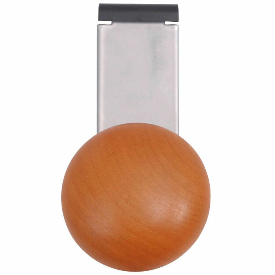 Alba Cubicle Single Garment Peg - 1 Pegs - 4.6" Height x 2.4" Width - for Garment - Silver, Brown - 1 Each