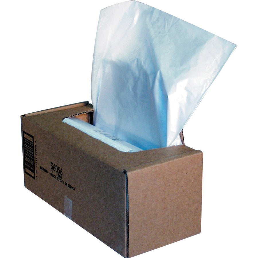 Fellowes 325 Series Shredder Waste Bags - 25 gal - 39.5" Height x 33" Width x 15" Depth - Plastic - Clear - 50 / Carton