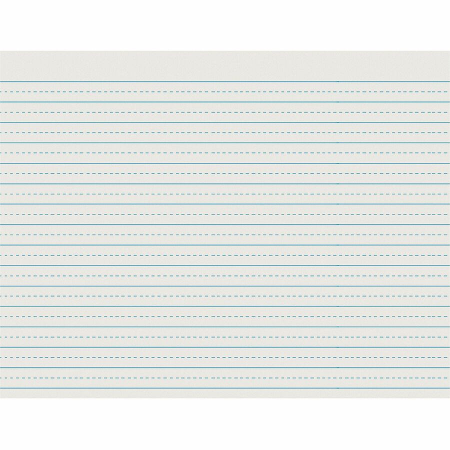 Pacon Alternate Dotted Ruled Newsprint - Letter - 500 Sheets - 0.50" Ruled - 30 lb Basis Weight - Letter - 11" x 8 1/2" Sheet Size - White Paper - 1 Ream