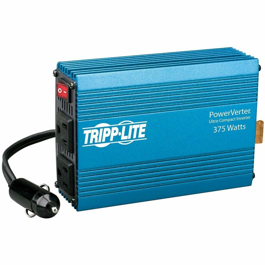 Tripp Lite series PowerVerter 375W Ultra-compact Inverter - Input Voltage: 12 V DC - Output Voltage: 120 V AC - Continuous Power: 375 W - TAA Compliant