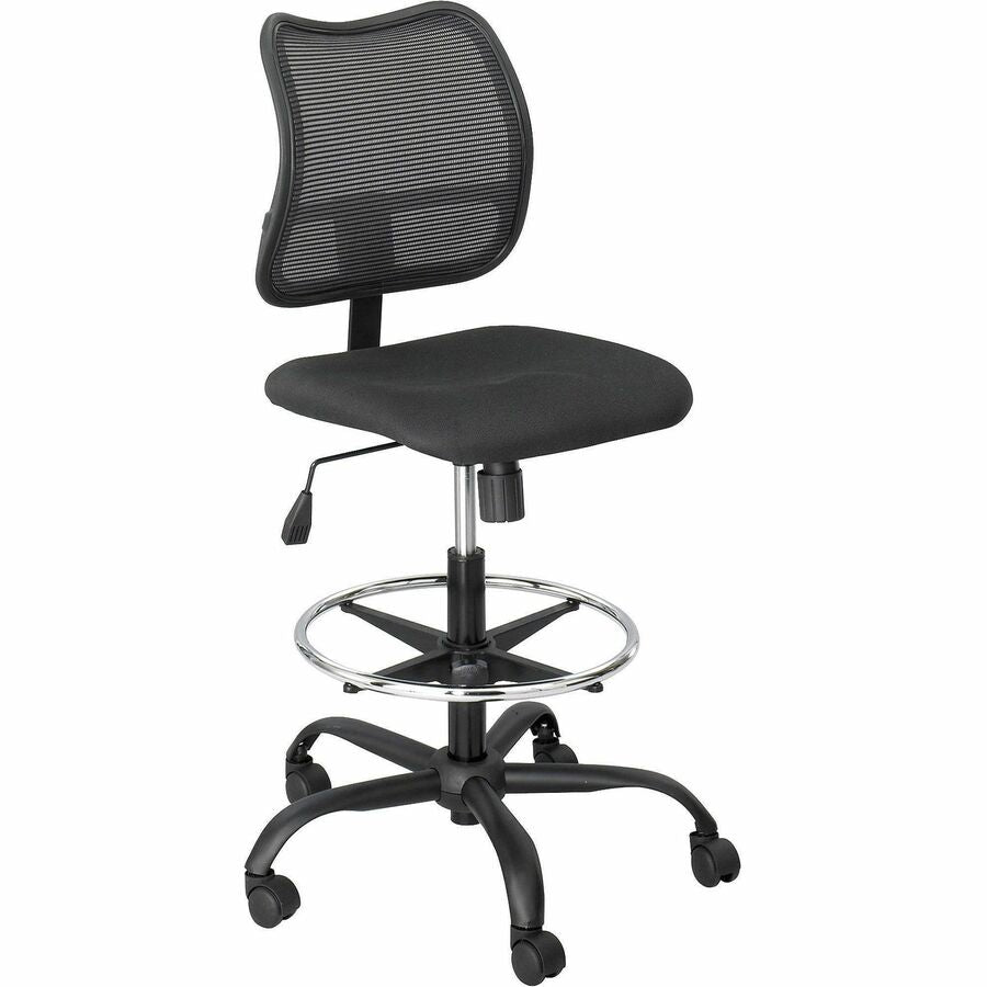 Safco Vue Extended Height Mesh Chair - Black Seat Color - Polyester Seat Material - Nylon Back Material - 5-star Base - Black - 1 Each