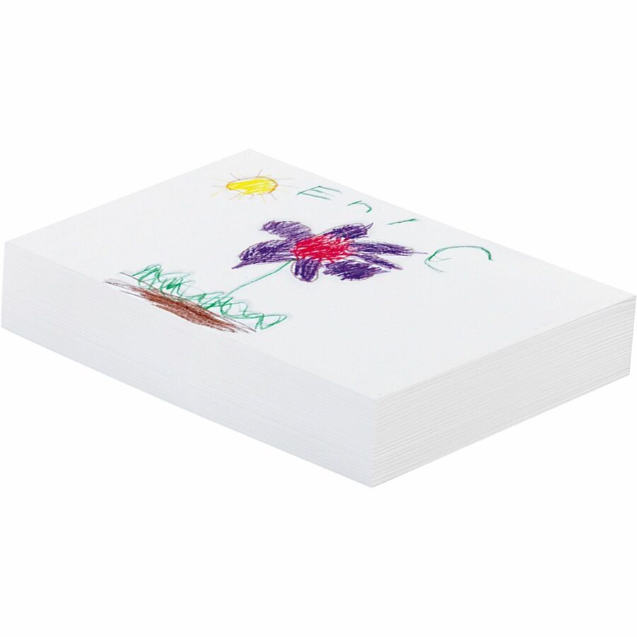 Ecology Recycled Medium-Weight Drawing Paper - 500 Sheets - Plain - 12" x 18" Sheet Size - White Paper - Acid-free, Process Chlorine-free - Recycled - 1 Ream