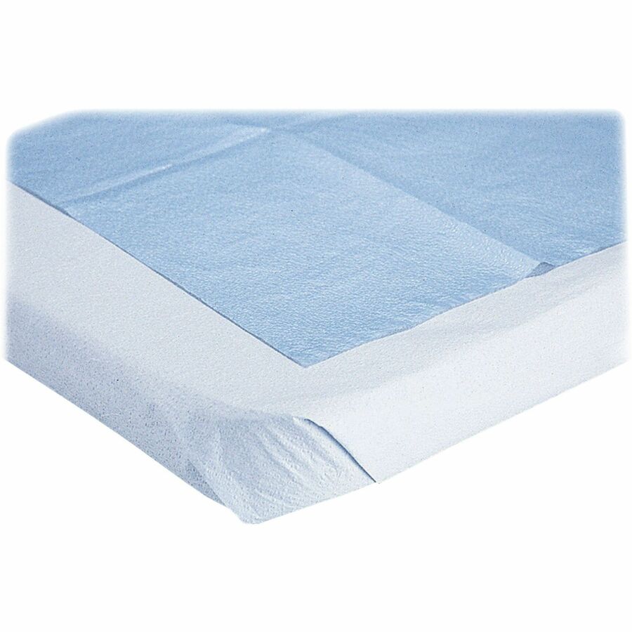 Medline Disposable All-Tissue Drape Sheets - 40" Width x 72" Length - White - Tissue - 50 / Box