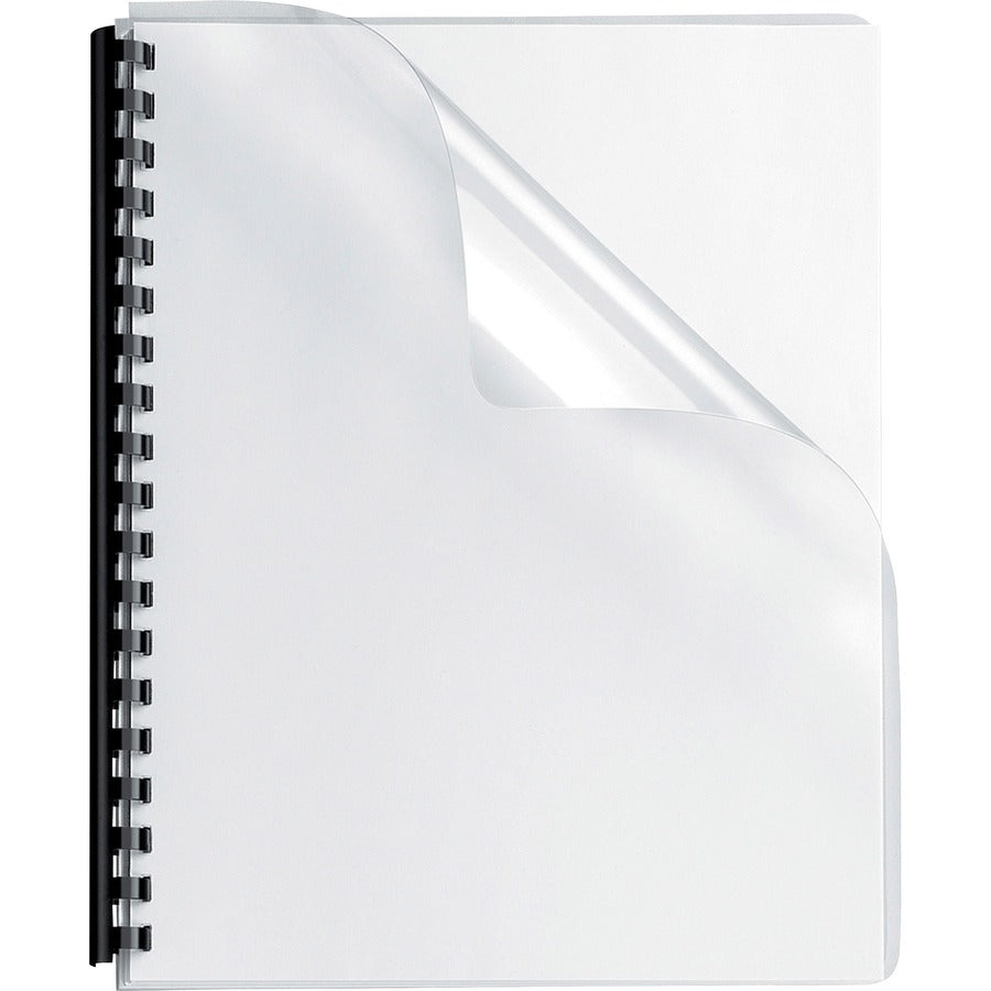 Fellowes Crystals Clear Oversize PVC Covers - 11.3" Height x 8.8" Width x 0" Depth - For 8 3/4" x 11 1/4" Sheet - Rectangular - Clear - PVC Plastic - 100 / Pack