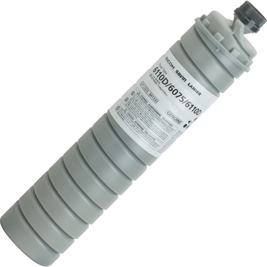Ricoh Type 6110d Original Laser Toner Cartridge - Black - 1 Each - 43000 Pages