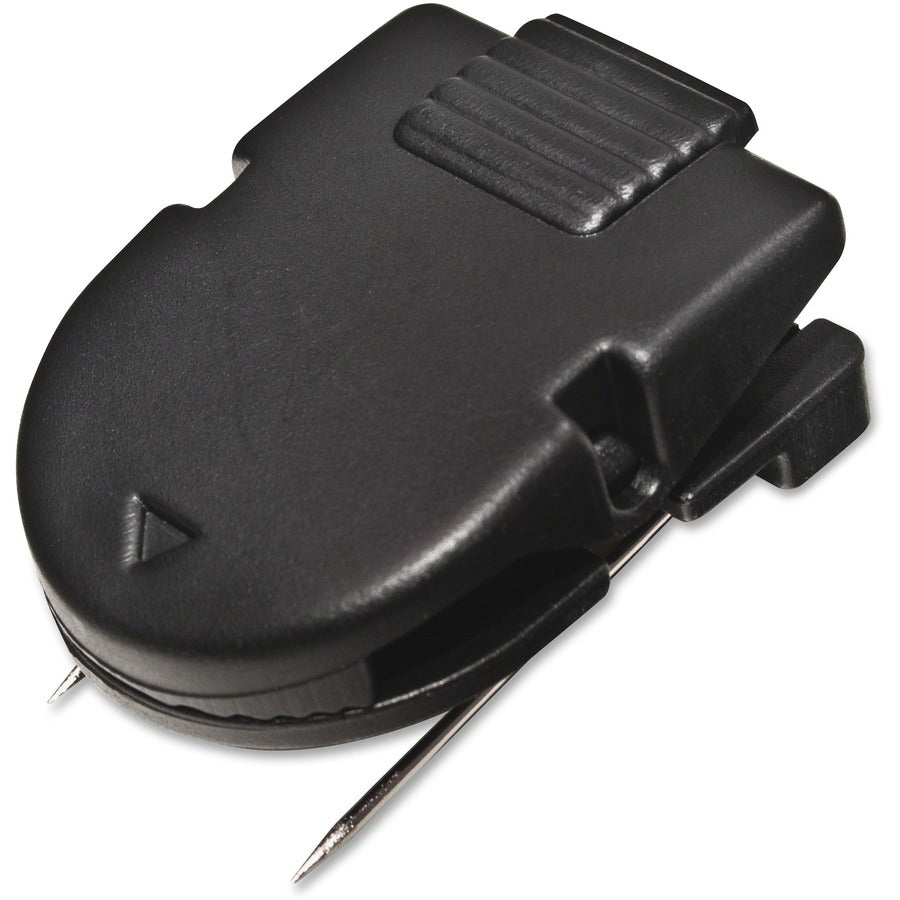 Advantus Panel Wall Clips - 40 Sheet Capacity - for Notes, Memo - Black - Metal - 1 Box