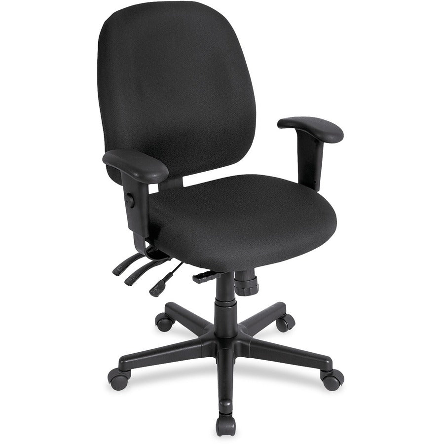 Eurotech 498SL Task Chair - Black Seat Color - 5-star Base - 1 Each