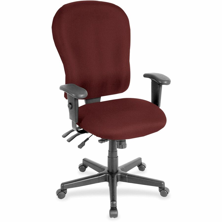 Eurotech FM4080 XL Multifunction Task Chair - Burgundy Seat Color - Foam Seat Material - Foam Back Material - 5-star Base - 1 Each