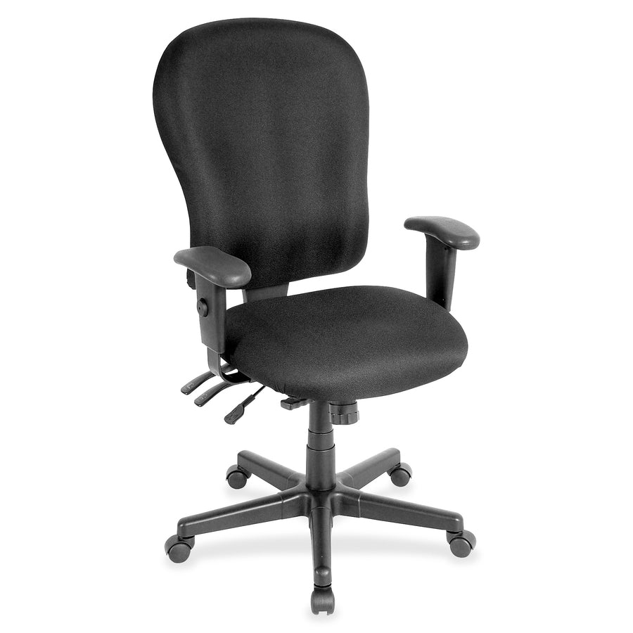 Eurotech FM4080 XL Multifunction Task Chair - Black Seat Color - Foam Seat Material - Foam Back Material - 5-star Base - 1 Each