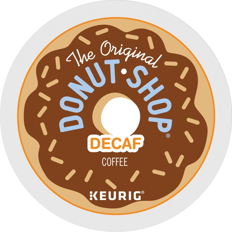 The Original Donut Shop®, K-Cup Decaf Coffee - Compatible with Keurig Brewer - Medium - K-Cup - Decaffeinated - 24 / Box
