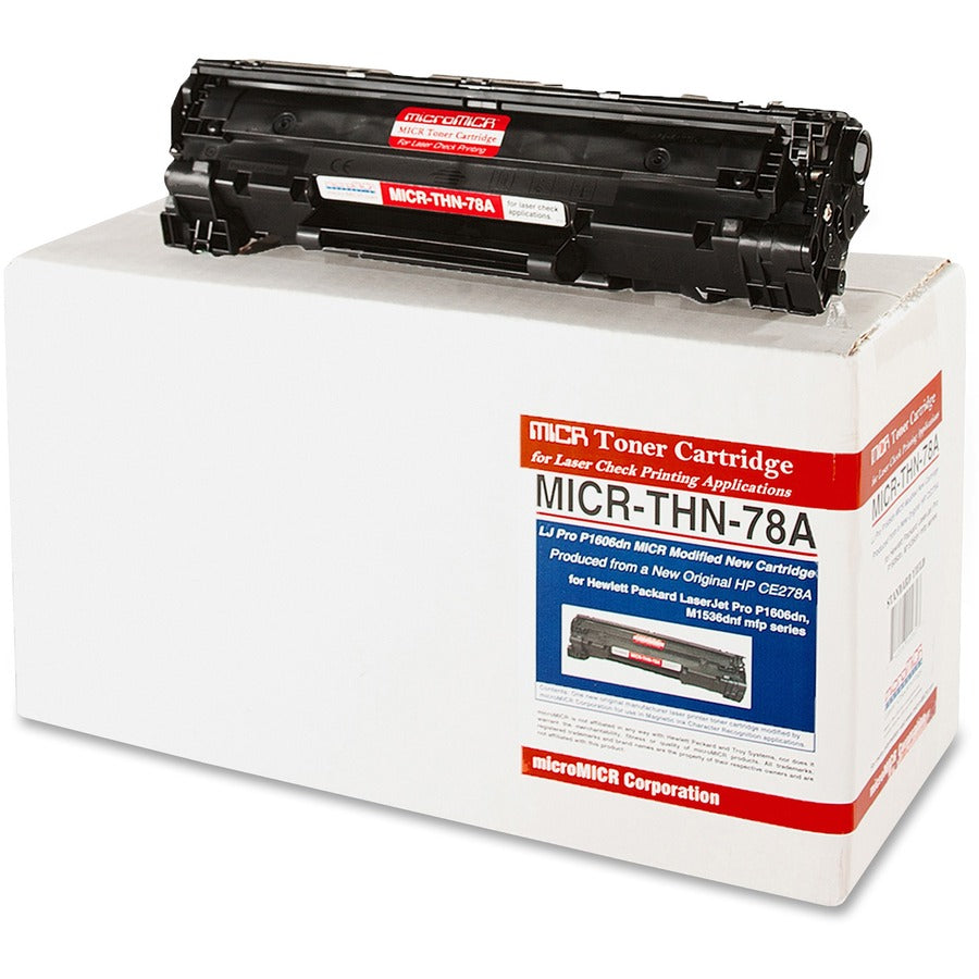 microMICR MICR Laser Toner Cartridge CE278A - Black - 1 Each - 2100 Pages