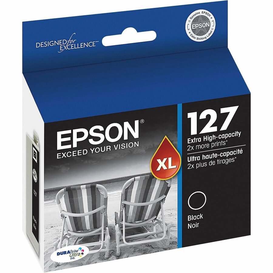 Epson DURABrite T127120-S Original Inkjet Ink Cartridge - Black - 1 Each - Inkjet - Black - 1 Each
