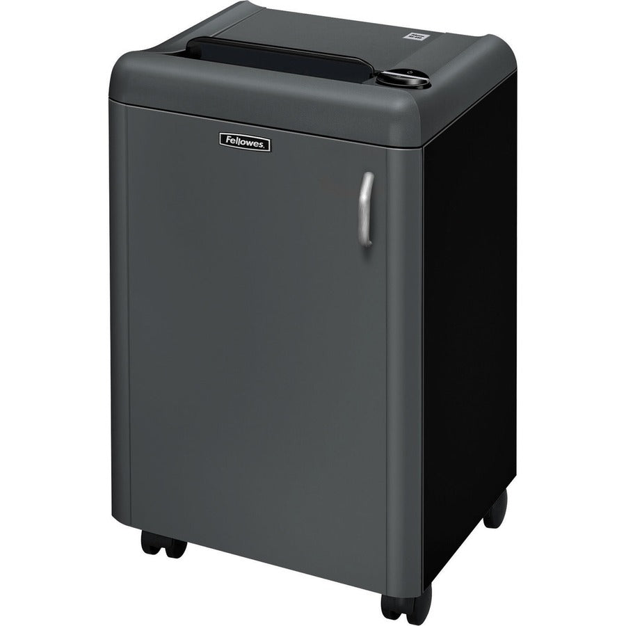Fellowes Fortishred HS-440 DIN P-7 High-Security Shredder - Cross Cut - 4 Per Pass - for shredding Paper - 0.031" x 0.187" Shred Size - P-7 - 14 ft/min - 9.50" Throat - 9.25 gal Wastebin Capacity - Black, Gray - TAA Compliant