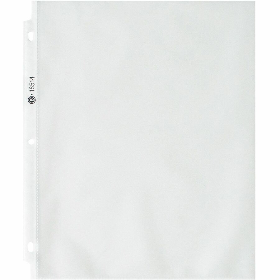 Business Source Nonglare Top-loading Sheet Protectors - 11" Height x 9" Width x 3.3 mil Thickness - For Letter 8 1/2" x 11" Sheet - Rectangular - Non-glare - Polypropylene - 1 Box