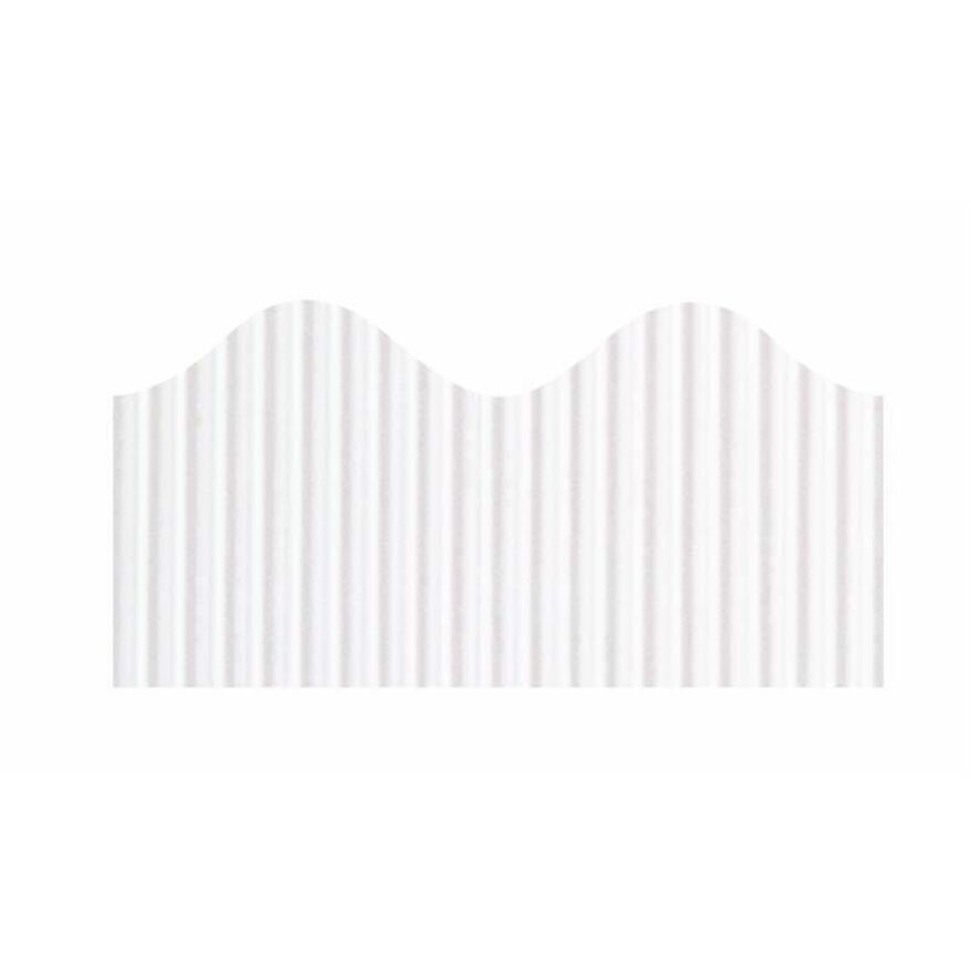 Bordette Decorative Border - Skill Learning: Decoration - Pre-scalloped Shape - Fade Resistant, Sturdy, Corrugated, Recyclable - 1 Roll