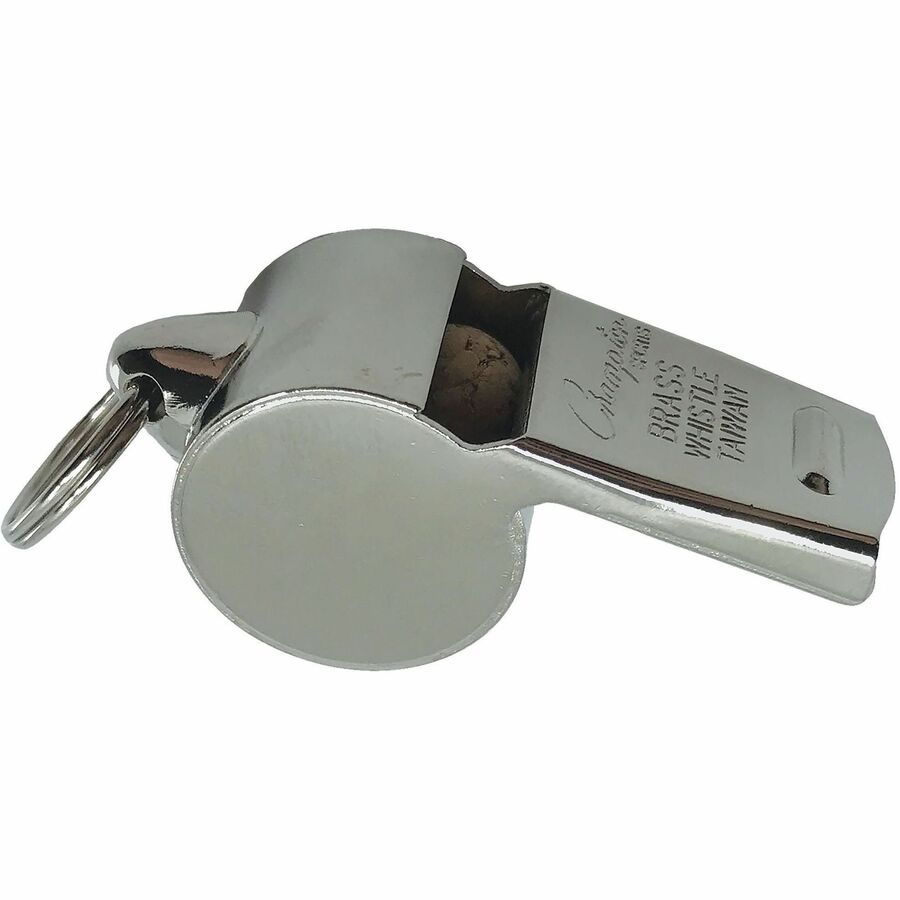 Champion Sports Heavyweight Metal Whistle - Silver - 12 / Dozen