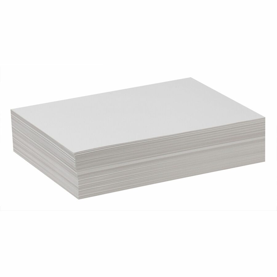 Pacon®, Standard-Weight Drawing Paper - 500 Sheets - Plain - 9" x 12" Sheet Size - White Paper - 1 Ream