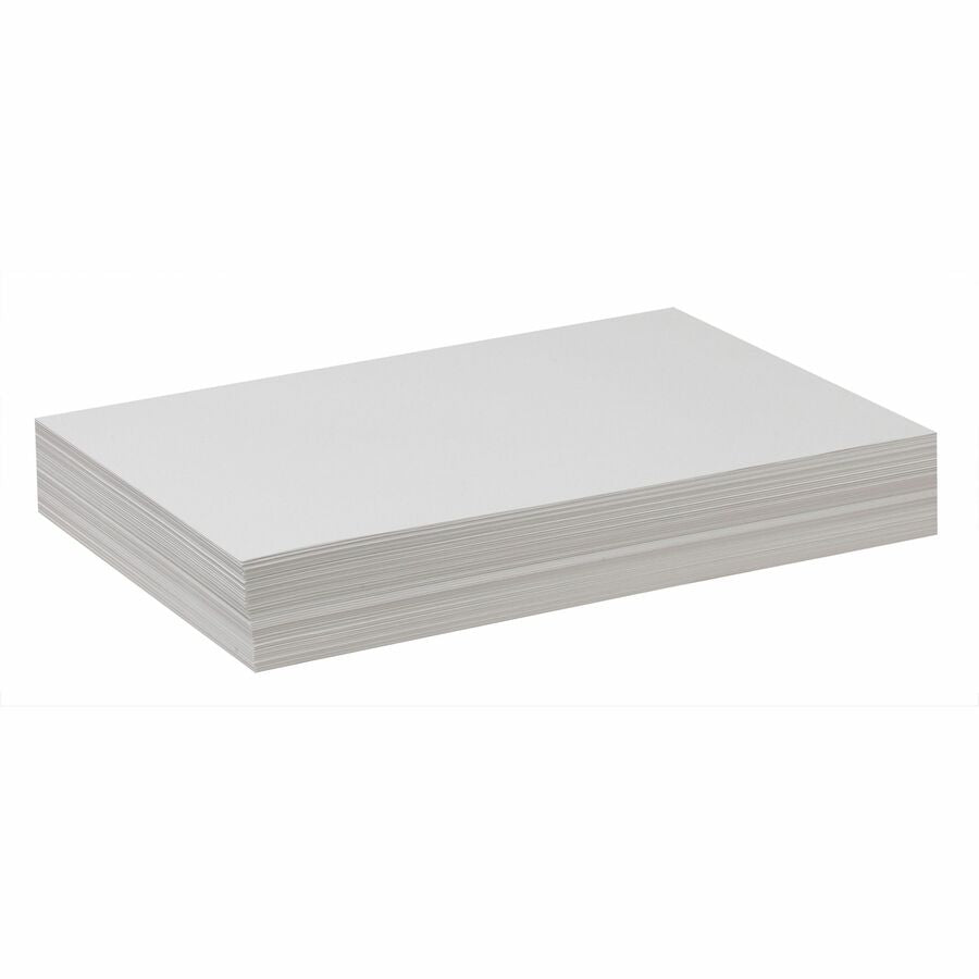 Pacon®, Standard-Weight Drawing Paper - 500 Sheets - Plain - 12" x 18" Sheet Size - White Paper - 1 Ream