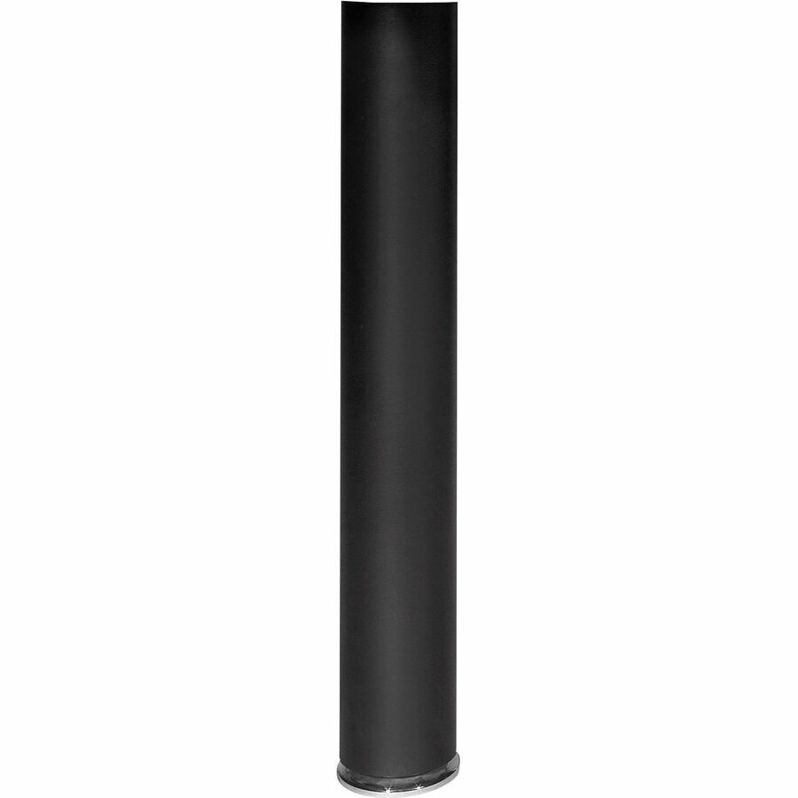 Lorell Essentials Series Peninsula Post Box 2 of 2 - x 5.88" Width x 5.88" Depth x 28" Height x 3.50" Diameter - Black - 1 Each