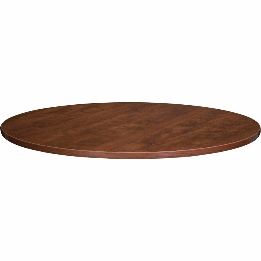 Lorell Essentials Conference Tabletop - Cherry Round Top - 47.25" Table Top Width x 47.25" Table Top Depth x 1.25" Table Top Thickness x 48" Table Top Diameter - 1" Height - Conferencing - Assembly Required - Cherry, Laminated - 1 Each
