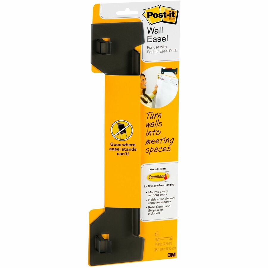 Post-it®, Wall Easel Holder - Plastic - Gray - 2 / Pack