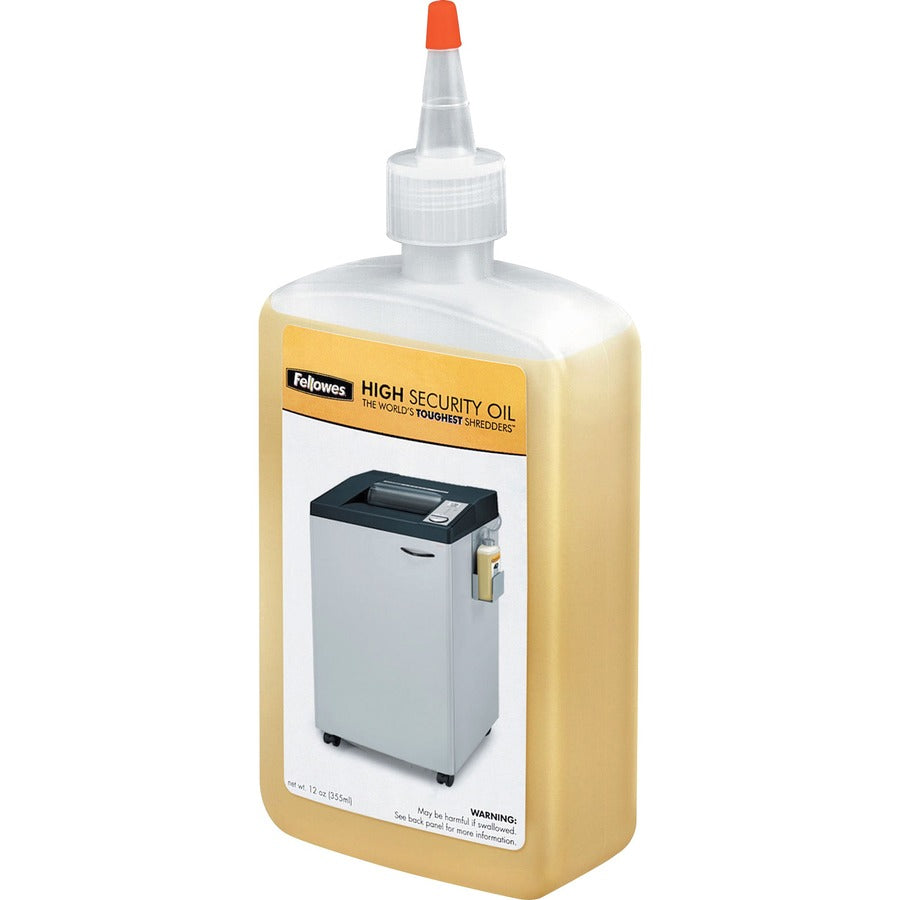 Fellowes Powershred®, High Security Shredder Oil - 12 Oz. Bottle - 12 fl oz