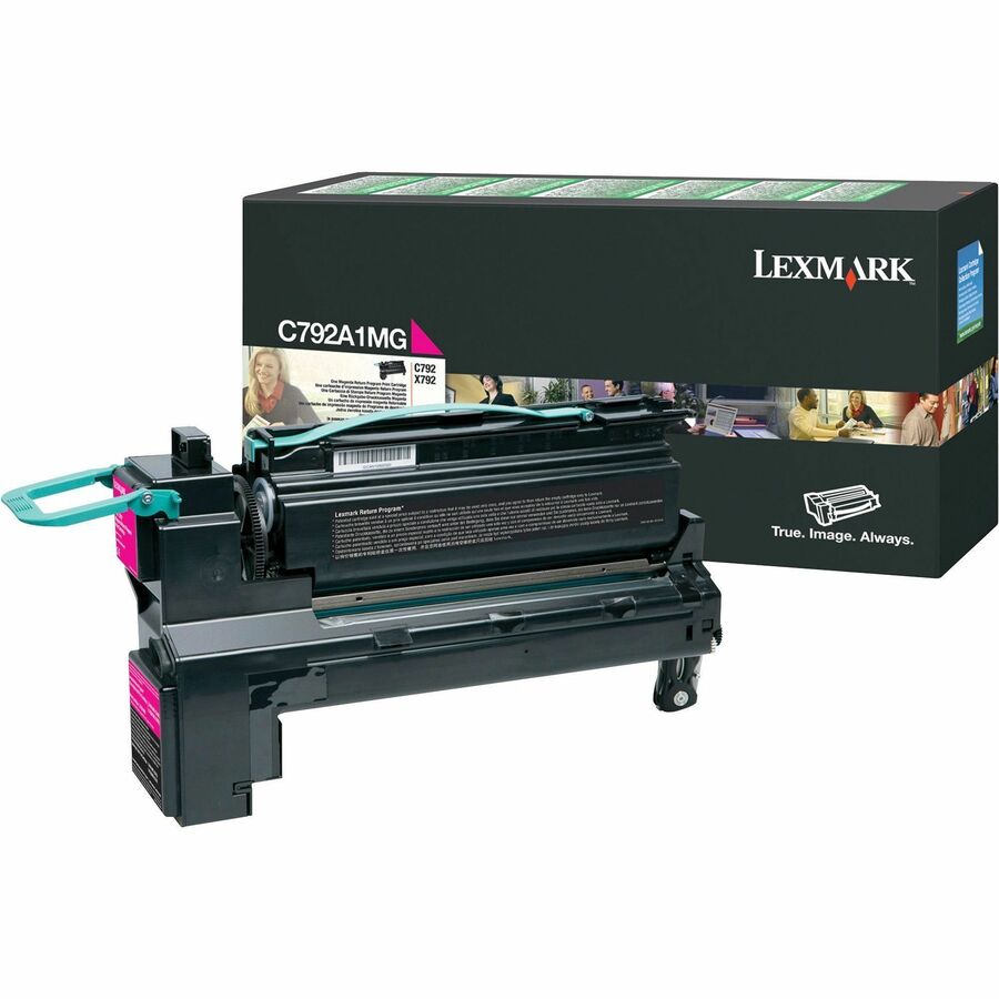 Lexmark C792A1MG Original Laser Toner Cartridge - Magenta - 1 Each - 6000 Pages
