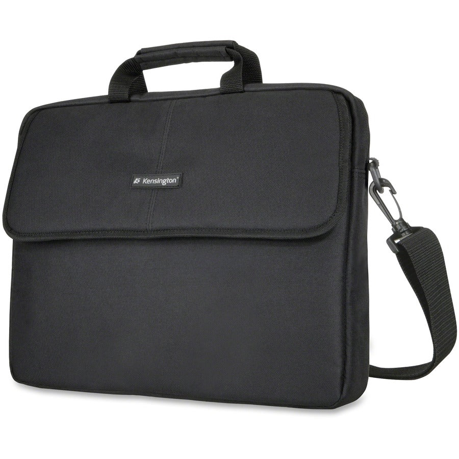 Kensington Classic SP17 Carrying Case (Sleeve) for 17" Notebook - Black - Polyester Body - Shoulder Strap - 16" Height x 2.3" Width x 16" Depth - 1 Each