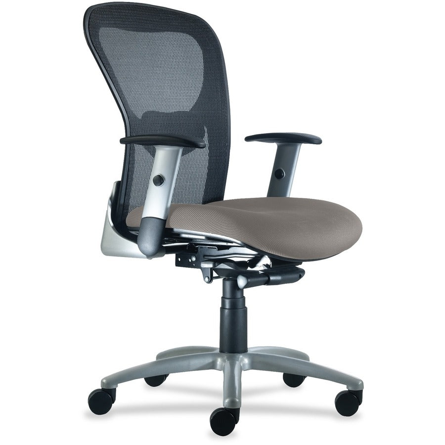 9 to 5 Seating Strata 1560 Mid Back Management Chair - Lead Seat Color - Polyester Seat Material - 5-star Base - 1 Each